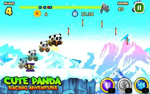 Play Cute Panda Racing Adventure 2020 as an online game Cute Panda Racing Adventure 2020 with UptoPlay