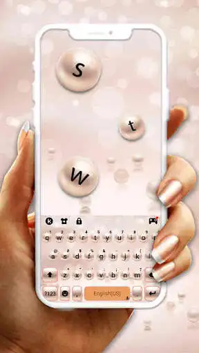 Play Cute Pearls Keyboard Theme  and enjoy Cute Pearls Keyboard Theme with UptoPlay