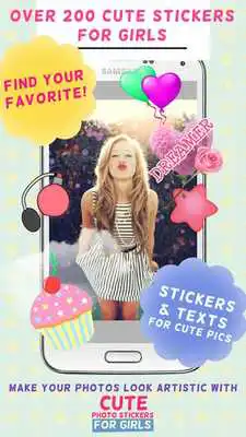 Play Cute Photo Stickers for Girls