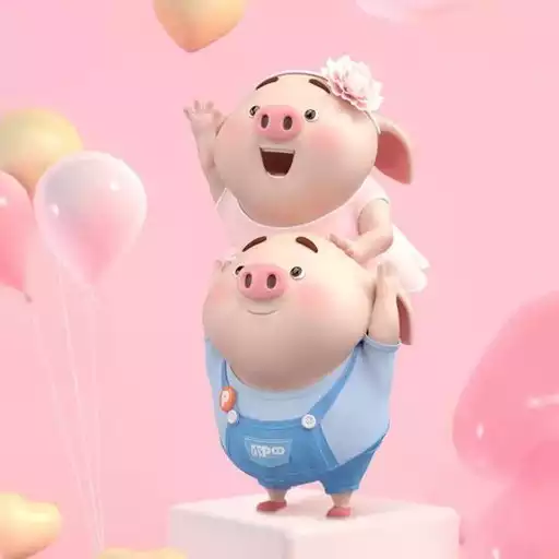 Play Cute pig wallpaper APK