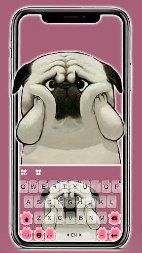 Play Cute Pug Puppy Keyboard Background  and enjoy Cute Pug Puppy Keyboard Background with UptoPlay