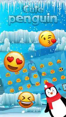 Play Cute Snow Penguin Keyboard Theme