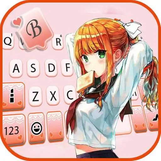 Play Cute Student Girl Keyboard Theme APK