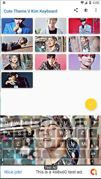 Play Cute Theme V KimTaeh Keyboard  and enjoy Cute Theme V KimTaeh Keyboard with UptoPlay