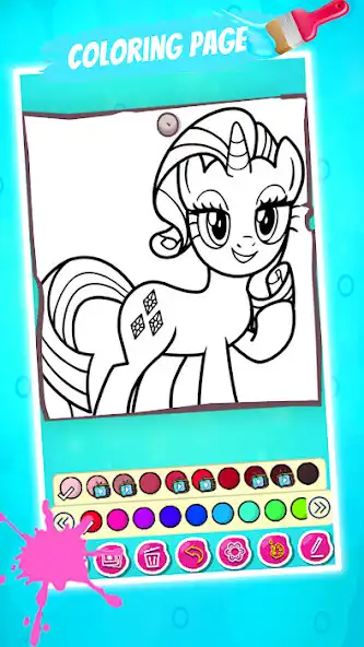 Play cute toca pony drawing book  and enjoy cute toca pony drawing book with UptoPlay