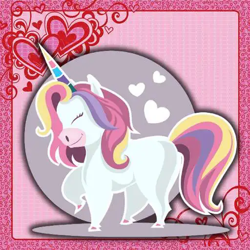 Play Cute Unicorn WAstickerapps APK