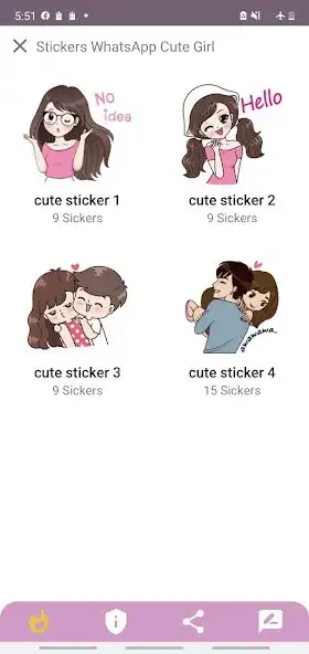 Play Cute WAStickers for Couple  and enjoy Cute WAStickers for Couple with UptoPlay