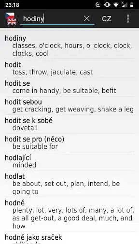 Play Czech-English offline dict.