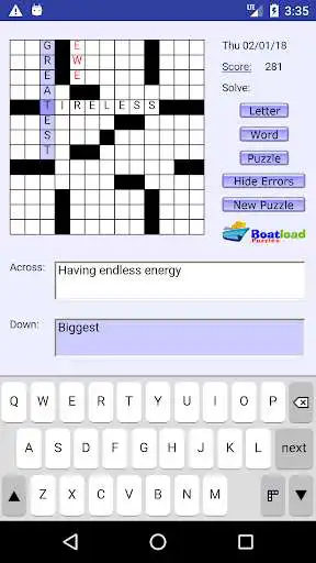 Play Daily Crosswords  and enjoy Daily Crosswords with UptoPlay