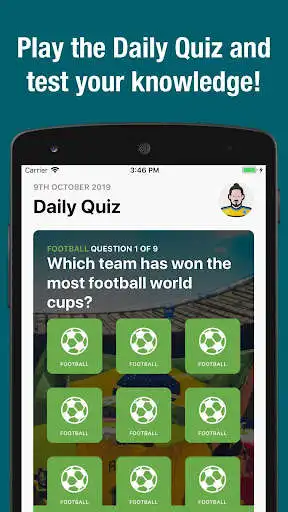 Play Daily Football Quiz  and enjoy Daily Football Quiz with UptoPlay