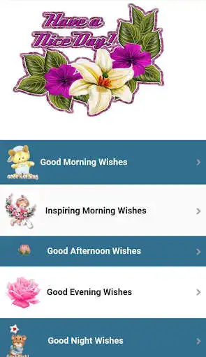 Play Daily Wishes-Times Of The Day Wishes  and enjoy Daily Wishes-Times Of The Day Wishes with UptoPlay