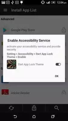 Play Dart App Lock Theme