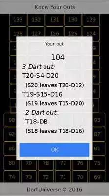 Play DartUniverse x01 Outs