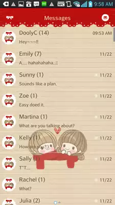 Play dasom(love) go sms theme