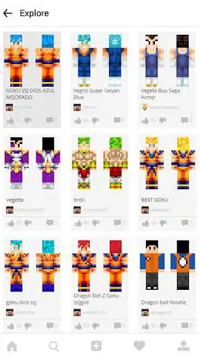 Play DbZ Skins for Minecraft  and enjoy DbZ Skins for Minecraft with UptoPlay