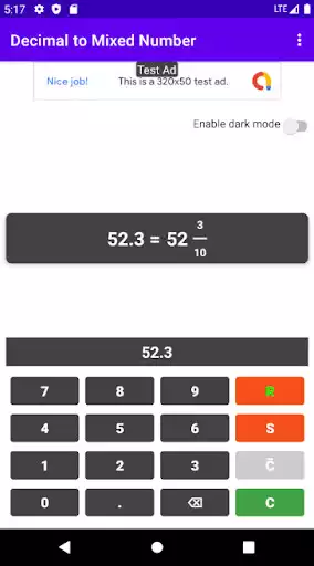 Play Decimal to Fraction Calculator as an online game Decimal to Fraction Calculator with UptoPlay