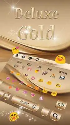 Play Deluxe Gold Keyboard Theme