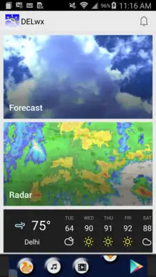 Play DEL wx: New Delhi Weather App