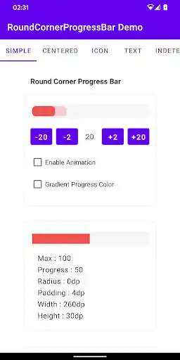 Play Demo App for Round Corner Progress Bar Library  and enjoy Demo App for Round Corner Progress Bar Library with UptoPlay