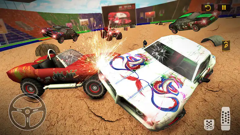 Play Demolition Derby: 3D Car Games as an online game Demolition Derby: 3D Car Games with UptoPlay