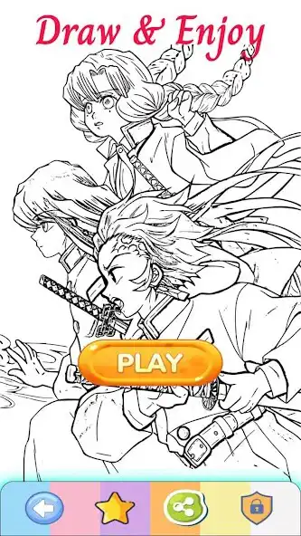 Play Demon Slayer Coloring Book HD  and enjoy Demon Slayer Coloring Book HD with UptoPlay