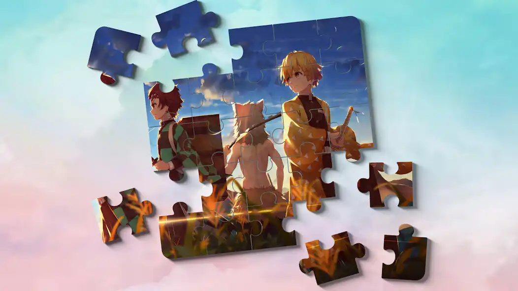 Play Demon Slayer Jigsaw Puzzles HD as an online game Demon Slayer Jigsaw Puzzles HD with UptoPlay