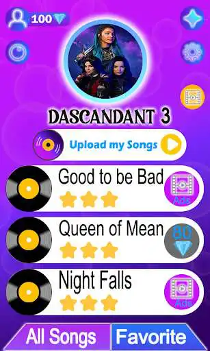 Play Descendants 3 Piano tiles  and enjoy Descendants 3 Piano tiles with UptoPlay