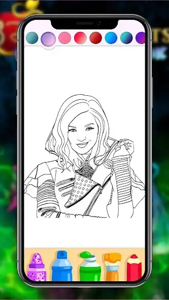 Play Descendants Coloring game page  and enjoy Descendants Coloring game page with UptoPlay