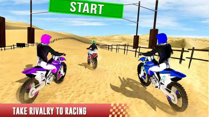 Play Desert Traffic Racer Bike 2018