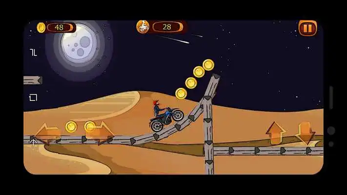 Play Desert trail stunt bike - crazy motorcycle extreme