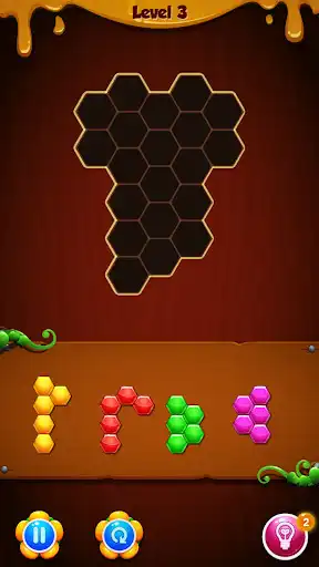 Play Design of fantasy -Hexagon puzzle as an online game Design of fantasy -Hexagon puzzle with UptoPlay