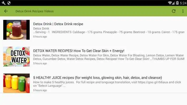 Play Detox Drink Recipes Videos