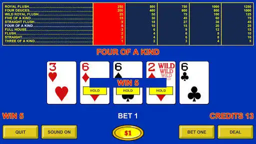 Play Deuces Wild Poker - Casino  and enjoy Deuces Wild Poker - Casino with UptoPlay