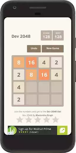 Play Dev 2048 as an online game Dev 2048 with UptoPlay