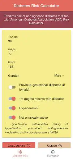 Play Diabetes Risk Score Calculator: Diabetes Screening  and enjoy Diabetes Risk Score Calculator: Diabetes Screening with UptoPlay