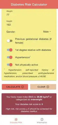 Play Diabetes Risk Score Calculator: Diabetes Screening as an online game Diabetes Risk Score Calculator: Diabetes Screening with UptoPlay