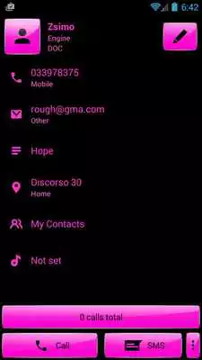 Play Dialer Gloss Pink Theme