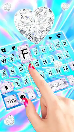 Play Diamond Laser Keyboard Background as an online game Diamond Laser Keyboard Background with UptoPlay