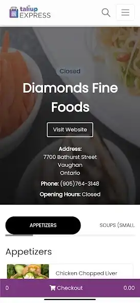 Play Diamonds Fine Foods as an online game Diamonds Fine Foods with UptoPlay