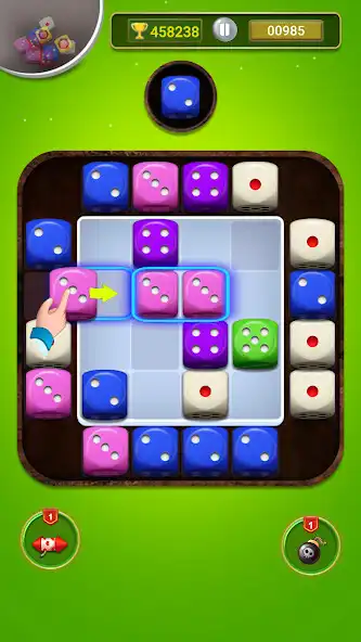 Play DiceDom-Push Dice Merge Puzzle as an online game DiceDom-Push Dice Merge Puzzle with UptoPlay