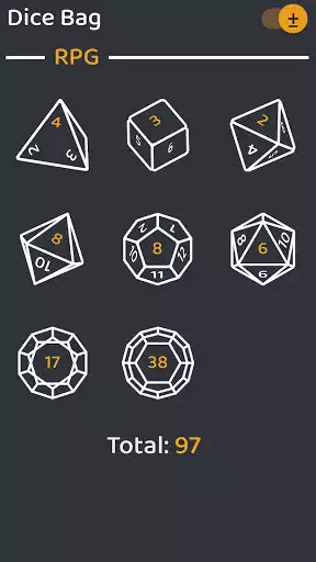 Play Dice Roller app - Simple Dice Bag RPG  and enjoy Dice Roller app - Simple Dice Bag RPG with UptoPlay