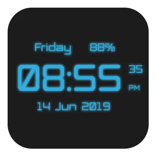 Free play online DIGI Clock Live Wallpaper  APK