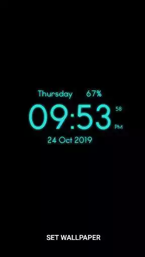 Play Digi Clock Live Wallpaper as an online game Digi Clock Live Wallpaper with UptoPlay