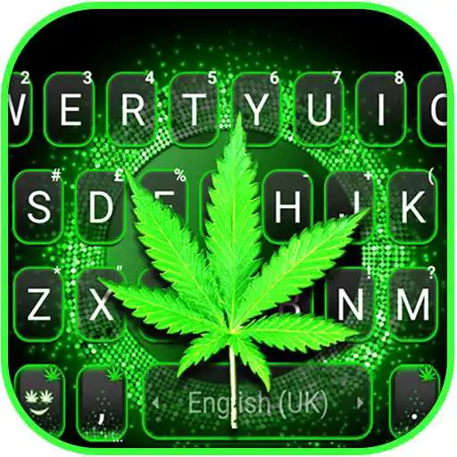 Play Digital Glow Weed Keyboard Background APK