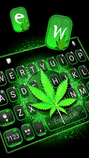 Play Digital Glow Weed Keyboard Background as an online game Digital Glow Weed Keyboard Background with UptoPlay