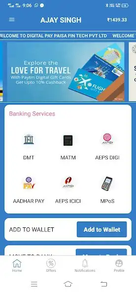 Play Digital Pay Paisa: AePS  mATM as an online game Digital Pay Paisa: AePS  mATM with UptoPlay