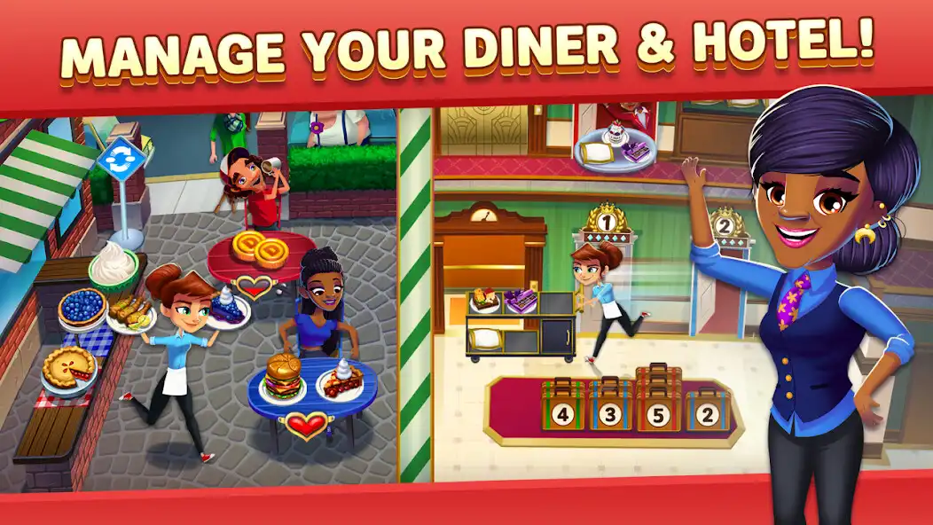 Play Diner DASH Adventures as an online game Diner DASH Adventures with UptoPlay