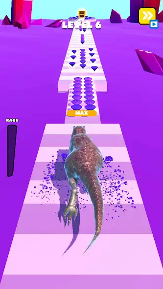 Play Dino Run 3D - Dinosaur Rush as an online game Dino Run 3D - Dinosaur Rush with UptoPlay