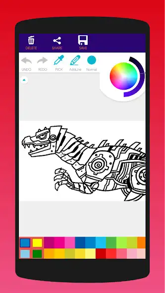 Play Dinosaur Robot Coloring Book  and enjoy Dinosaur Robot Coloring Book with UptoPlay