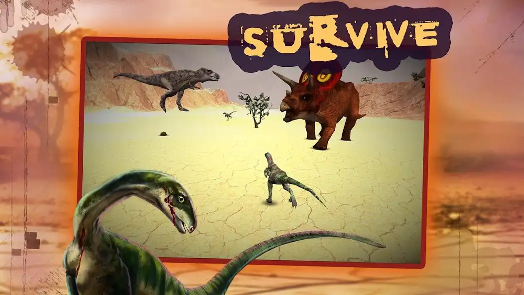 Play Dino Survival Evolution Battle as an online game Dino Survival Evolution Battle with UptoPlay